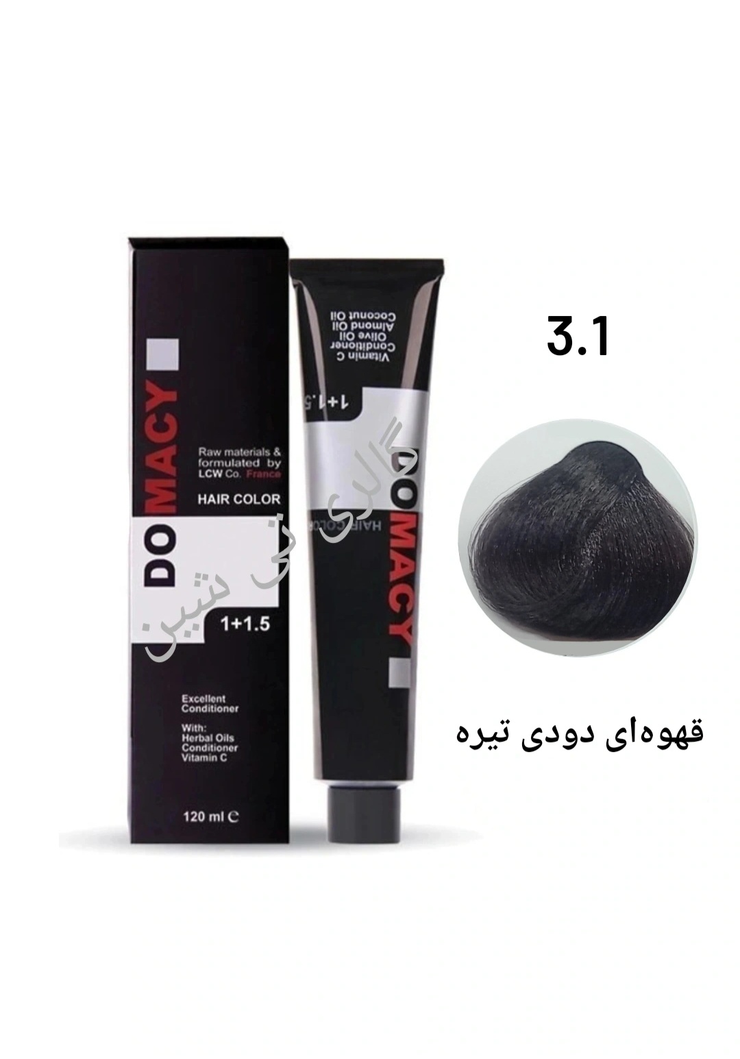 رنگ مو دودی ۳.۱ دوماسی ۱۲۰ میل DOMACY