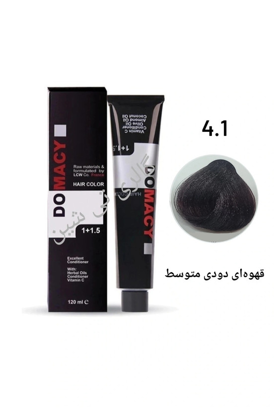 رنگ مو دودی ۴.۱ دوماسی ۱۲۰ میل DOMACY