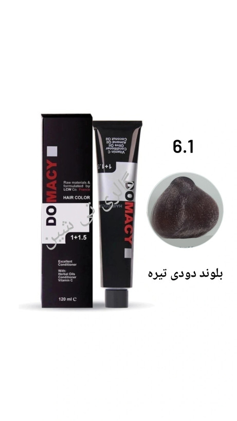 رنگ مو دودی ۶.۱ دوماسی ۱۲۰ میل DOMACY