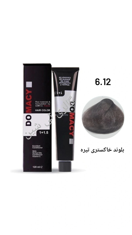 رنگ مو خاکستری ۶.۱۲ دوماسی ۱۲۰ میل DOMACY
