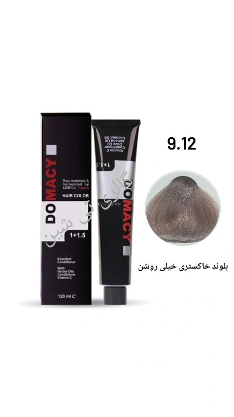 رنگ مو خاکستری ۹.۱۲ دوماسی ۱۲۰ میل DOMACY