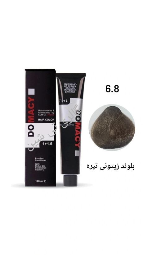 رنگ مو زیتونی ۶.۸ دوماسی ۱۲۰ میل DOMACY