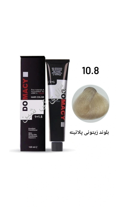 رنگ مو زیتونی ۱۰.۸ دوماسی ۱۲۰ میل DOMACY