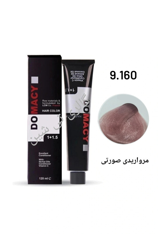 رنگ مو مرواریدی صورتی ۹.۱۶۰ دوماسی ۱۲۰ میل DOMACY