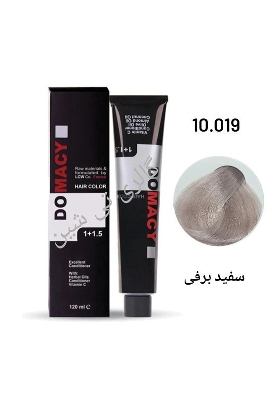 رنگ مو سفید برفی ۱۰.۰۱۹ دوماسی ۱۲۰ میل DOMACY