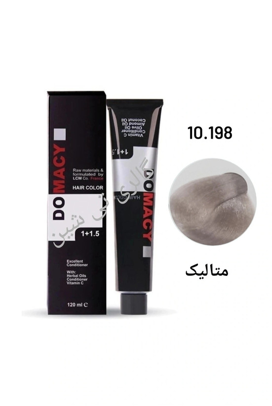 رنگ مو متالیک ۱۰.۱۹۸ دوماسی ۱۲۰ میل DOMACY