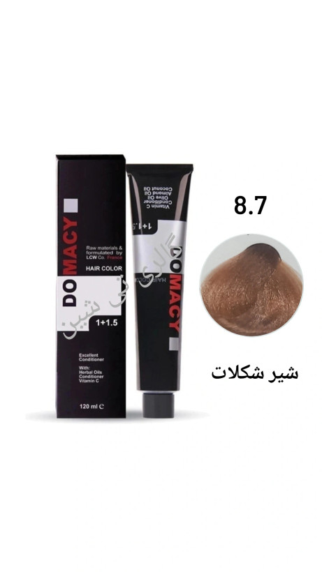 رنگ مو شیر شکلاتی ۸.۷ دوماسی ۱۲۰ میل DOMACY