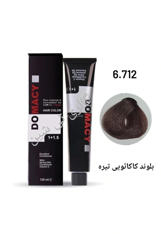 رنگ مو کاکائویی ۶.۷۱۲ دوماسی ۱۲۰ میل DOMACY