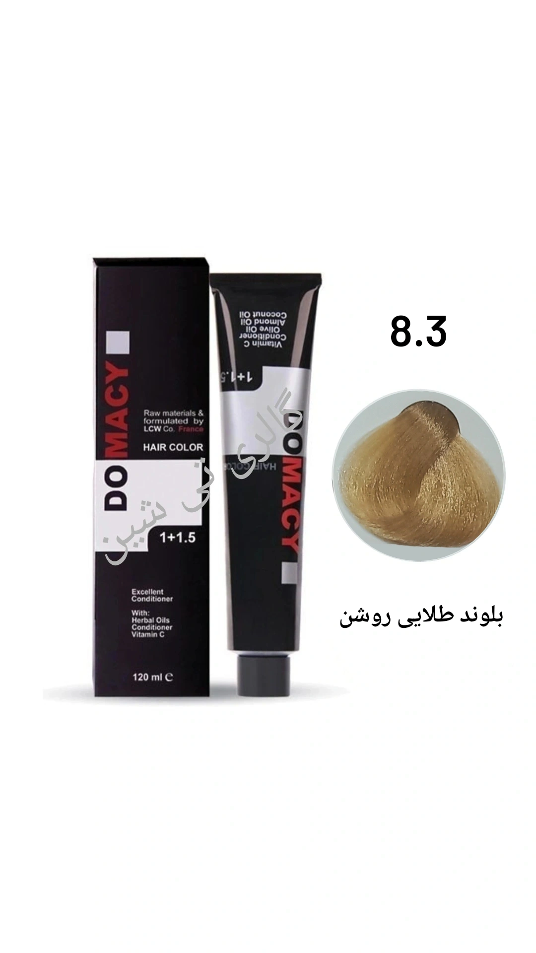 رنگ مو طلایی ۸.۳ دوماسی  ۱۲۰ میل DOMACY