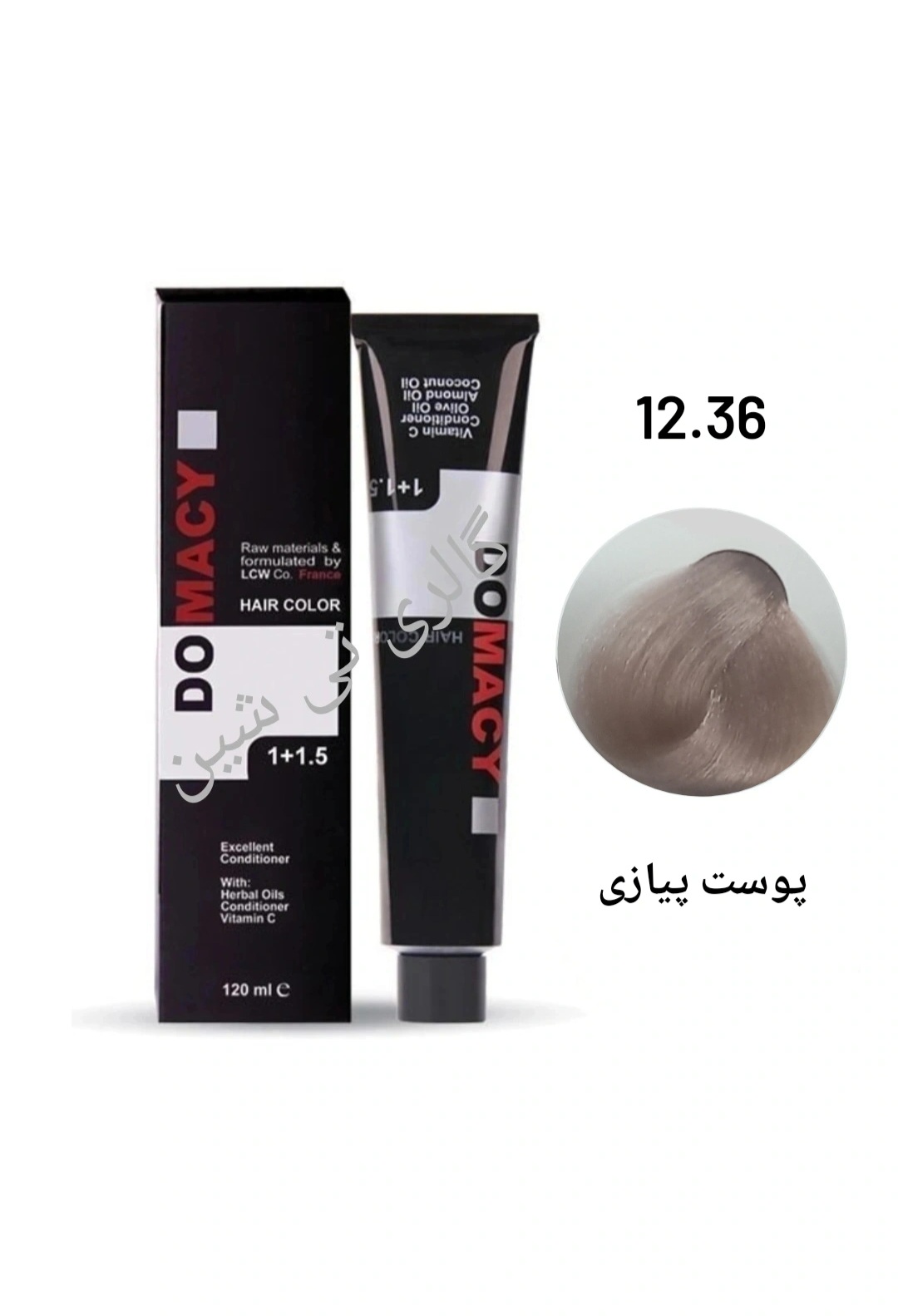رنگ مو پوست پیازی ۱۲.۳۶ دوماسی ۱۲۰ میل DOMACY