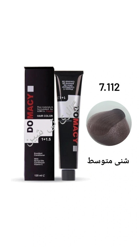 رنگ مو شنی متوسط ۷.۱۱۲ دوماسی ۱۲۰ میل DOMACY