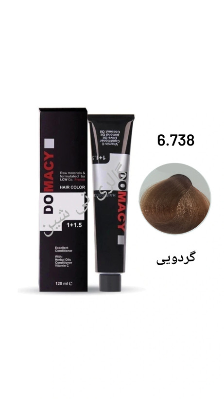 رنگ مو گردویی ۶.۷۳۸ دوماسی ۱۲۰ میل DOMACY