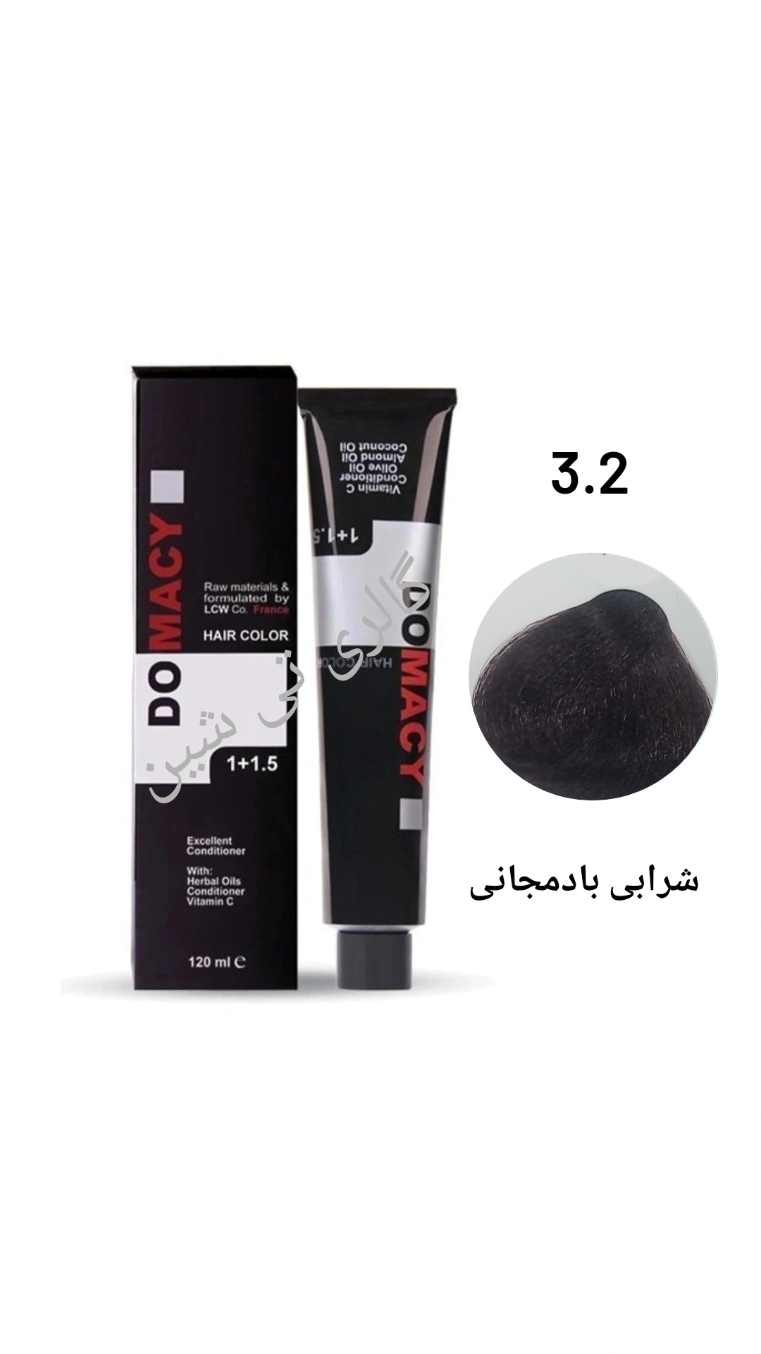 رنگ مو شرابی ۳.۲ دوماسی  ۱۲۰ میل DOMACY