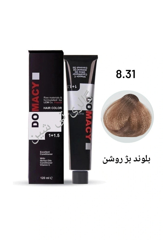 رنگ مو بژ ۸.۳۱ دوماسی ۱۲۰ میل DOMACY
