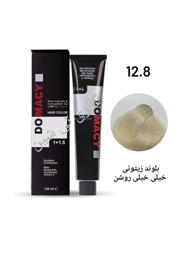رنگ مو زیتونی ۱۲.۸ دوماسی ۱۲۰ میل DOMACY