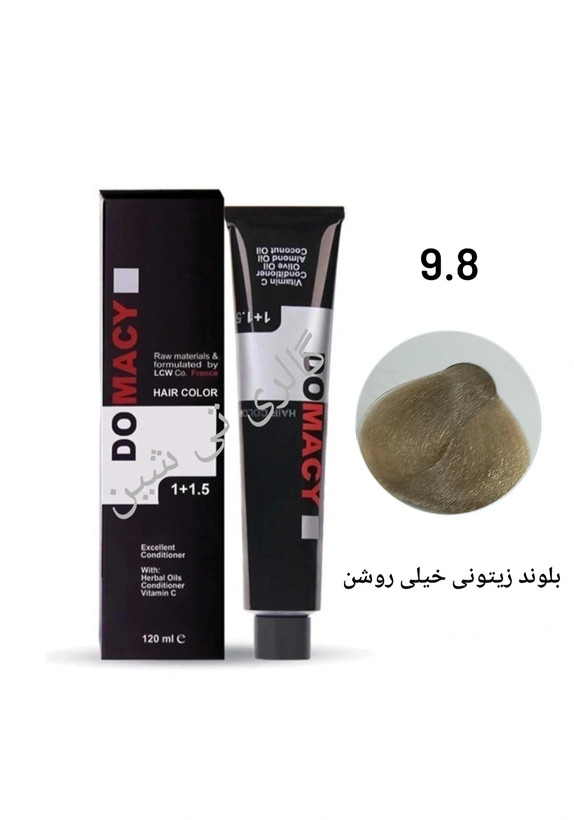 رنگ مو زیتونی ۹.۸ دوماسی ۱۲۰ میل DOMACY