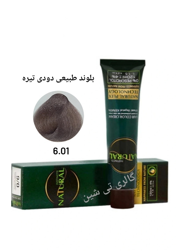رنگ مو طبیعی دودی 6.01 نچرال NATURAL