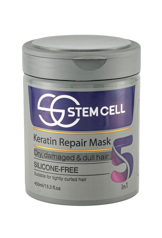 ماسک مو بدون سولفات خشک و آسیب دیده ۵ کاره استم سل با آبکشی ۴۵۰ میل Stem Cell