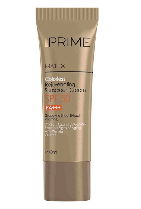 ضد آفتاب بی رنگ جوان کننده spf 50 پرایم Prime