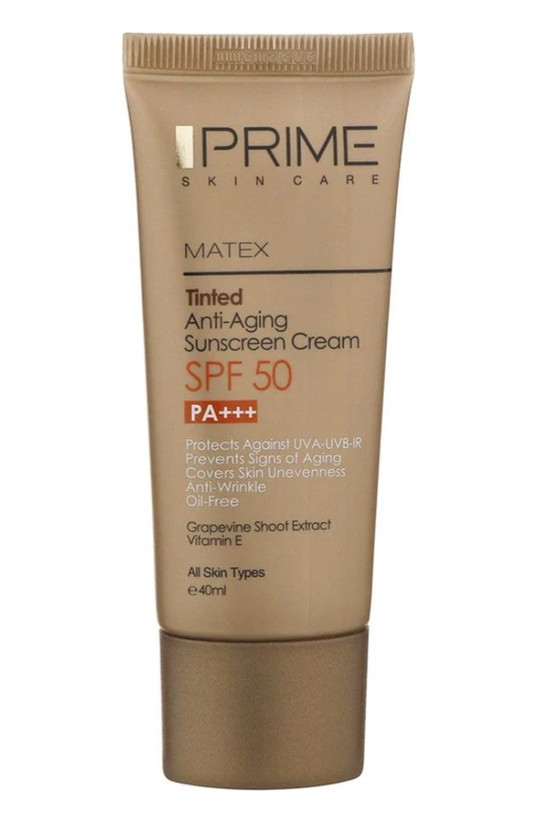 ضد آفتاب رنگی جوان کننده spf 50 پرایم Prime