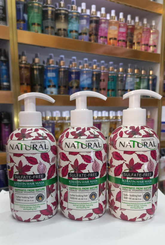 ماسک مو بدون سولفات کراتین نچرال با آبکشی ۴۰۰ میل Natural