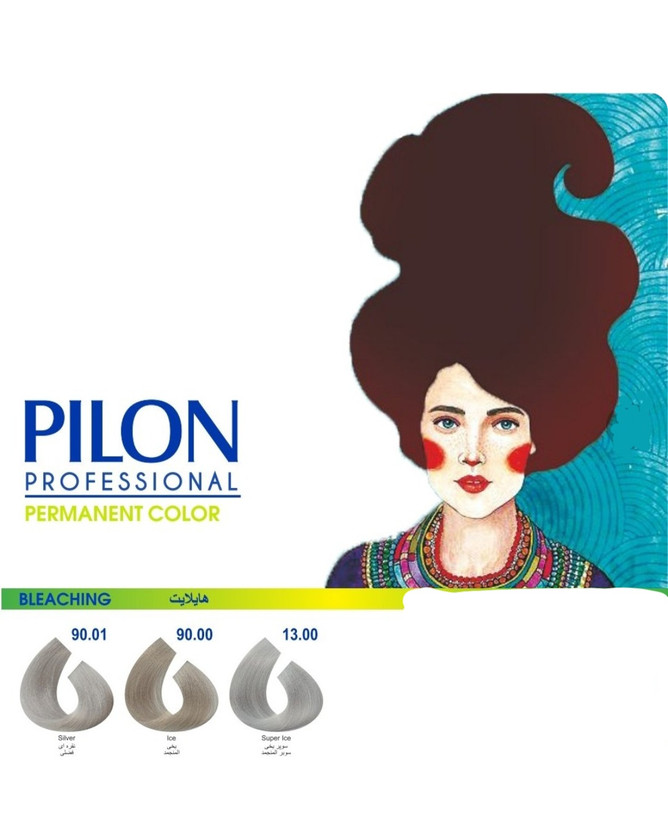 رنگ مو نقرهای ۹۰.۰۱ پیلون Pilon
