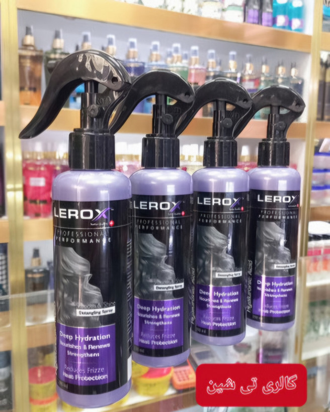 اسپری مو آبرسان و ضد وزی لروکس حاوی هیالورونیک اسید ۲۰۰ میل LEROX