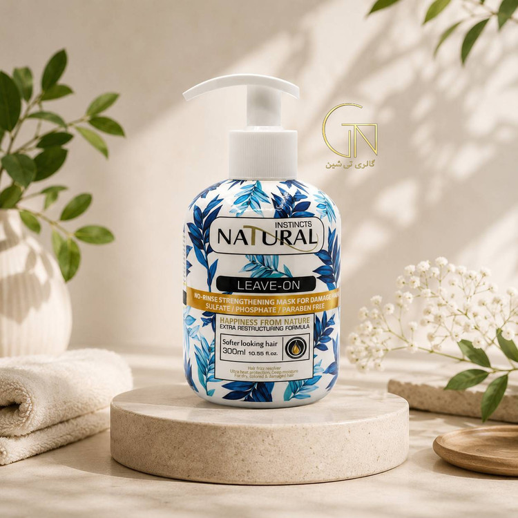 ماسک مو بدون سولفات تقویت کننده نچرال بدون آبکشی ۳۰۰ میل Natural