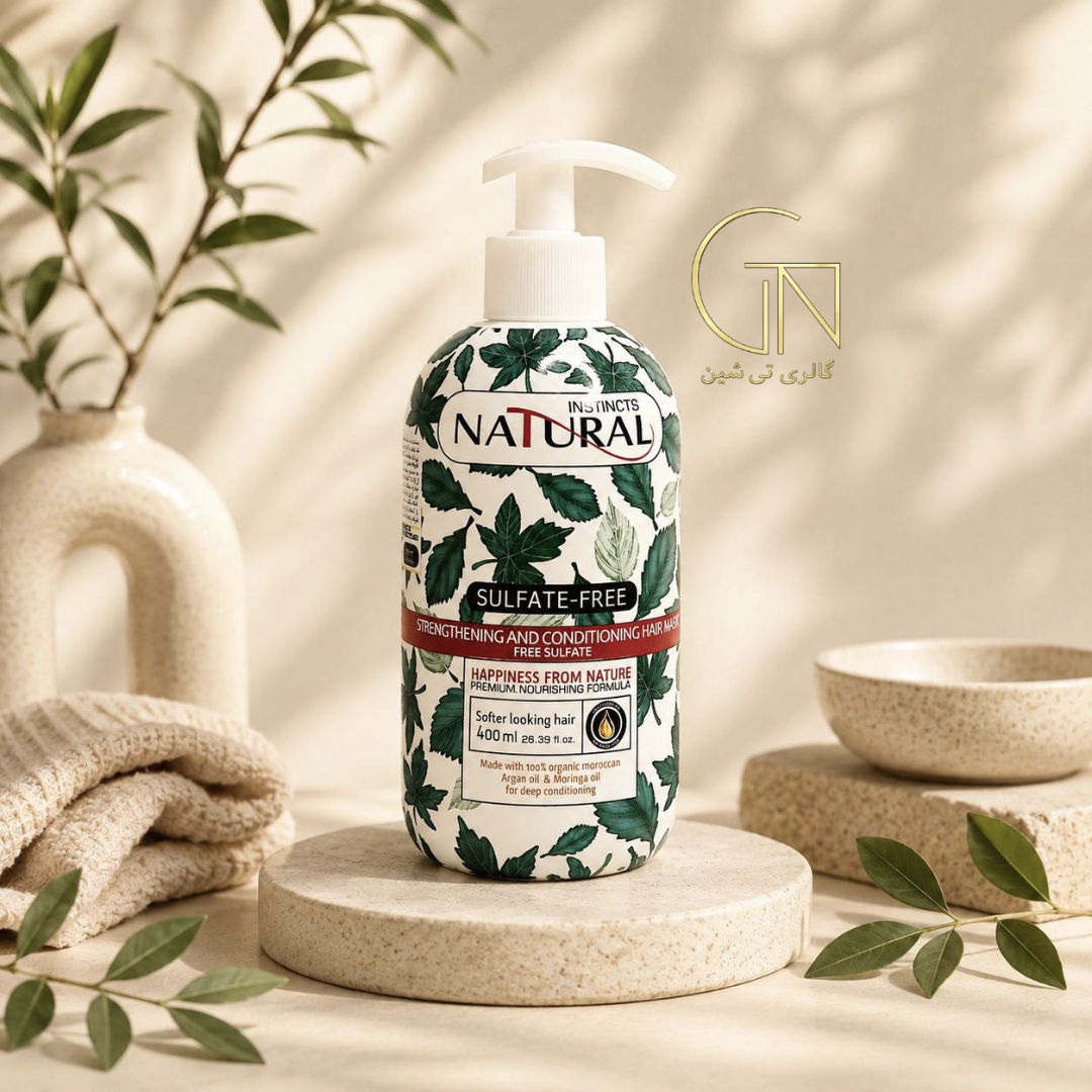 ماسک مو بدون سولفات احیا کننده و مغذی نچرال با آبکشی ۴۰۰ میل Natural