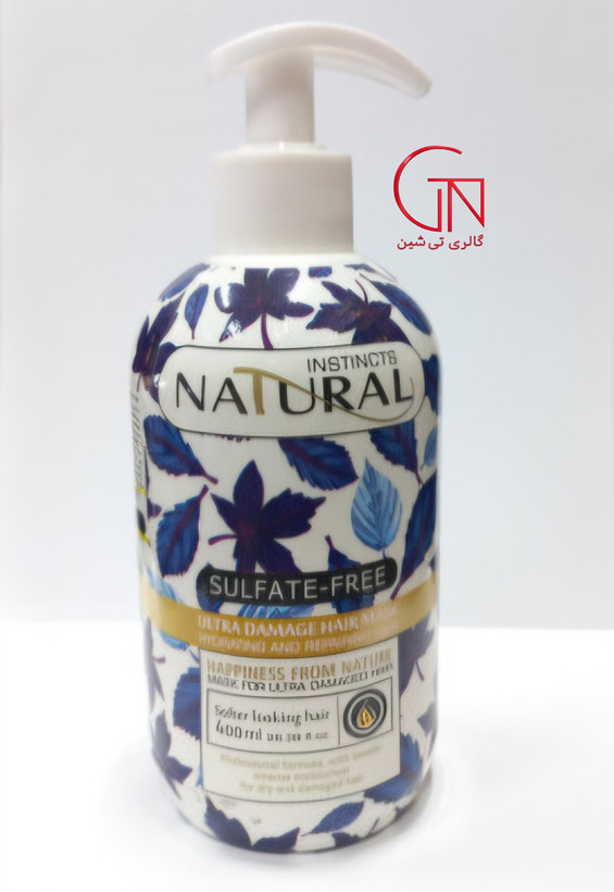 ماسک مو بدون سولفات تقویت کننده نچرال با آبکشی ۴۰۰ میل Natural