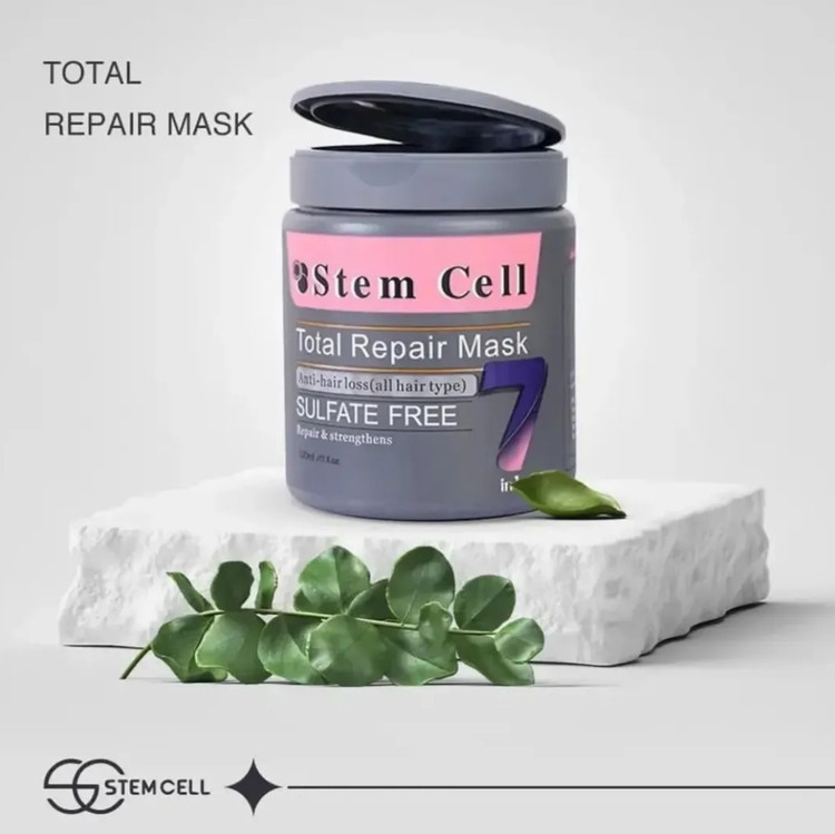 ماسک مو بدون سولفات تقویت کننده ۷ کاره استم سل با آبکشی ۴۵۰ میل Stem Cell
