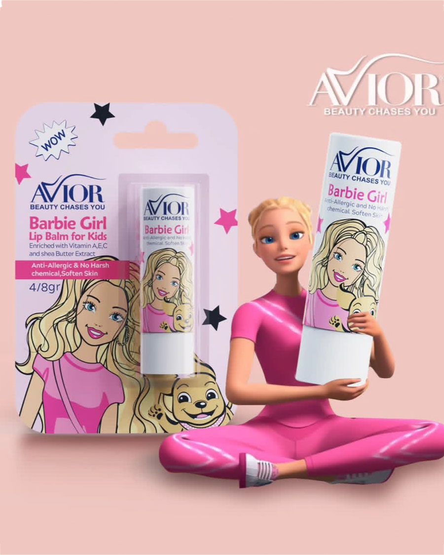 بالم لب کودک باربی اویور AVIOR