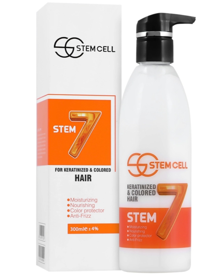 کرم مو بدون سولفات رنگ و کراتین شده استم سل 300 میل STEM CELL