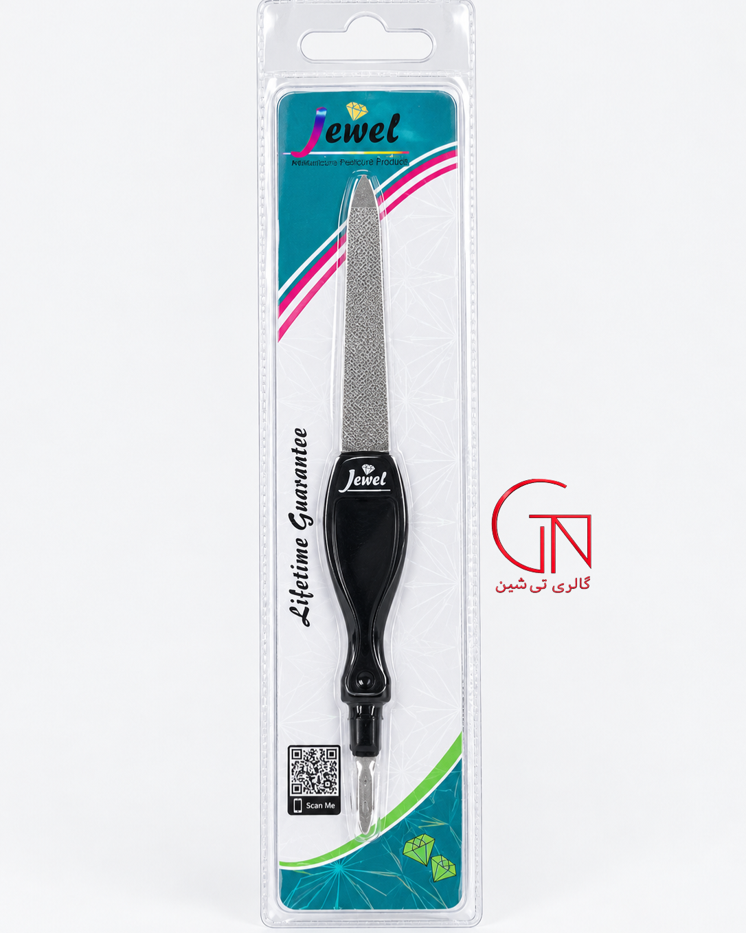 سوهان ناخن فلزی گوشه‌گیر دار جول JEWEL